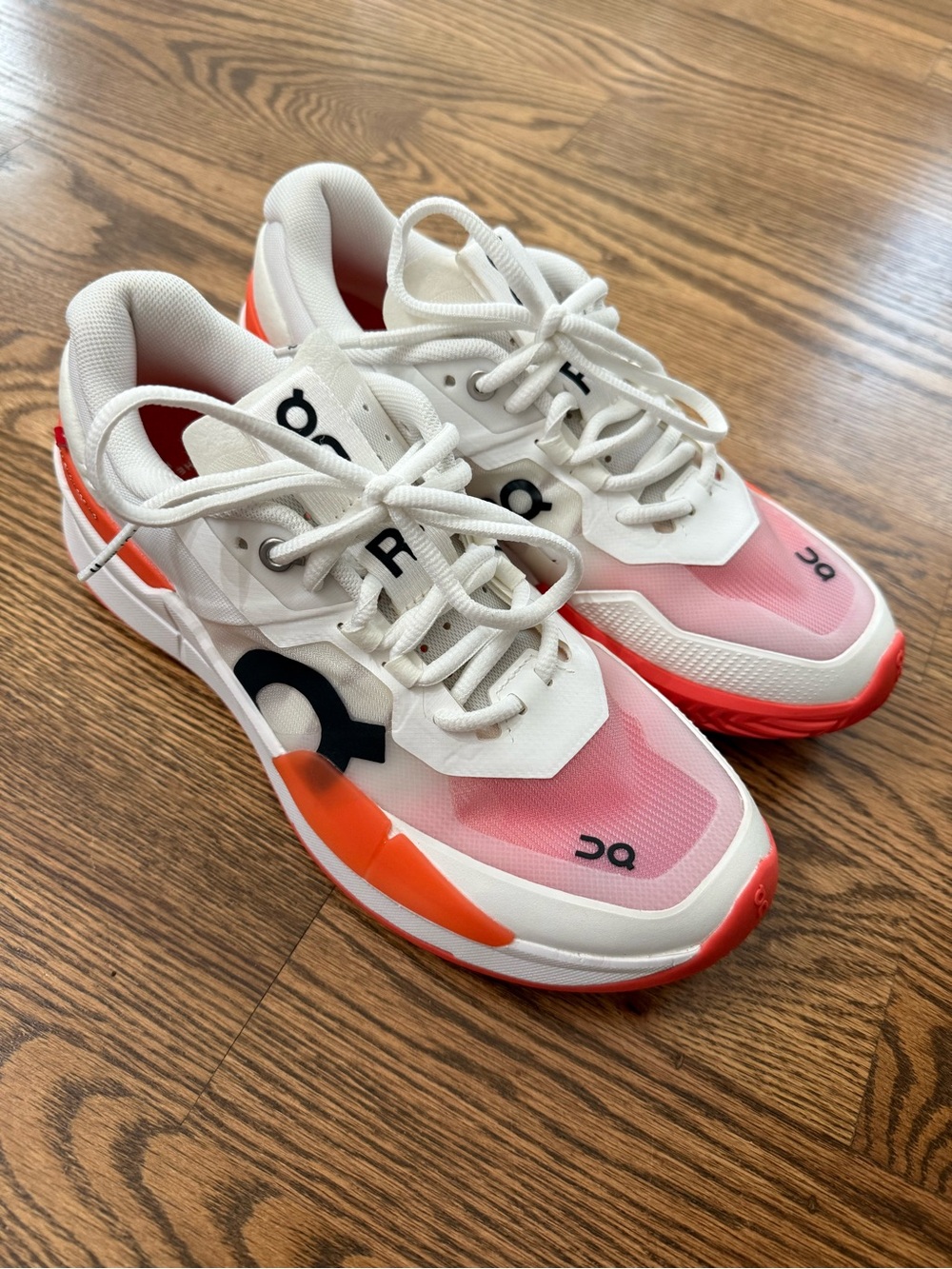 NEW On Cloud Rodger Pro 2 Pickleball Tennis Shoes White/Flame 7.5 Women’s Court